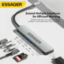 רכז חיבורים למחשב עם USB ו-HDMI